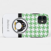 ペンギン緑&白iPhone 5ケ千鳥格子のース Case-Mate iPhoneケース (裏面(横))