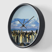 ペンギン群氷 壁時計 (傾斜)