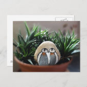 ペンギン色彩の鮮やかスストーン写真はがき ポストカード (正面/裏面)