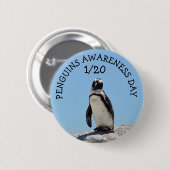 ペンギン認識度デー1月21日 缶バッジ (正面&裏面)