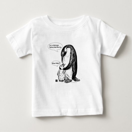 ペンギン認識度 ベビーTシャツ (正面)