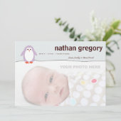 ペンギン誕生の告知 案内状 (スタンド正面)