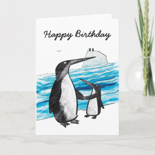 ペンギン誕生日カード カード
