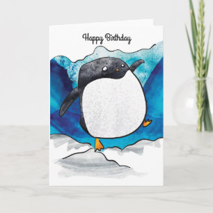 ペンギン誕生日カード カード
