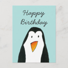 ペンギン誕生日カード ポストカード