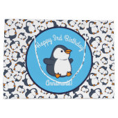 ペンギン誕生日パーティー ラージペーパーバッグ (裏面)