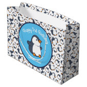 ペンギン誕生日パーティー ラージペーパーバッグ (裏面アングル)