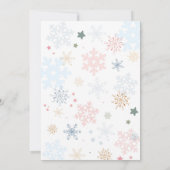 ペンギン誕生日招待状ガールペンギン誕生日 招待状 (裏面)