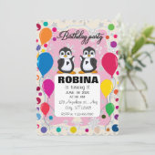 ペンギン誕生日招待状 | 少年少女の冬 招待状 (スタンド正面)