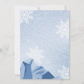 ペンギン誕生日招待状 招待状 (裏面)