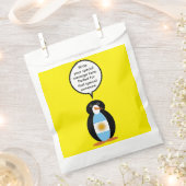 ペンギン語を話すアルゼンチン国旗 フェイバーバッグ (クリップ留めされた状態)