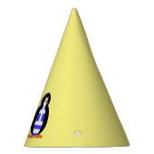 ペンギン語を話すギリシャ国旗パーソナライズされた パーティーハット (右)