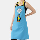 ペンギン語を話すスウェーデン国旗パーソナライズされた エプロン (インサイチュ)