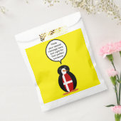 ペンギン語を話すデンマーク国旗パーソナライズされた フェイバーバッグ (封をした状態)