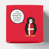 ペンギン語を話すデンマーク国旗パーソナライズされた フェイバーボックス (上部)