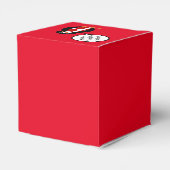 ペンギン語を話すデンマーク国旗パーソナライズされた フェイバーボックス (裏面サイド)