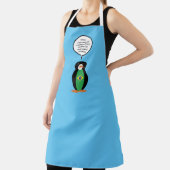 ペンギン語を話すブラジル国旗パーソナライズされた エプロン (インサイチュ)