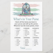 ペンギン財布ゲームの赤ちゃんシャワーに何が (正面)