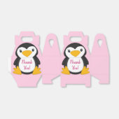 ペンギン赤ちゃんシャワーピンクの少女 フェイバーボックス (折り畳みなし)