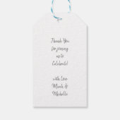 ペンギン赤ちゃんシャワー ギフトタグ (裏面)