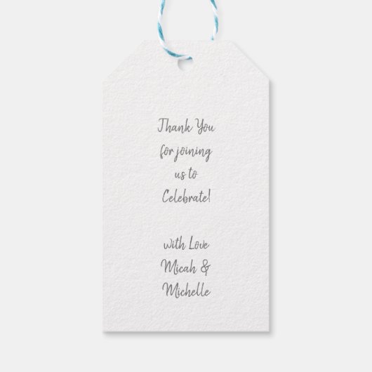 ペンギン赤ちゃんシャワー ギフトタグ (裏面)