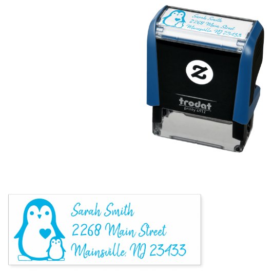 ペンギン赤ちゃんシャワー セルフインキングスタンプ (インサイチュ)