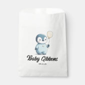 ペンギン赤ちゃんシャワー フェイバーバッグ (正面)