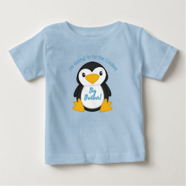 ペンギン赤ちゃんシャワー ベビーTシャツ