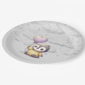 ペンギン赤ちゃんシャワー ペーパープレート (アングル)