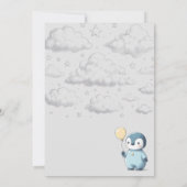 ペンギン赤ちゃんシャワー 招待状 (裏面)