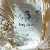 ペンギン赤ちゃんシャワー 招待状