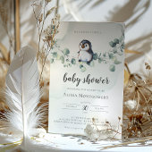 ペンギン赤ちゃんシャワー 招待状