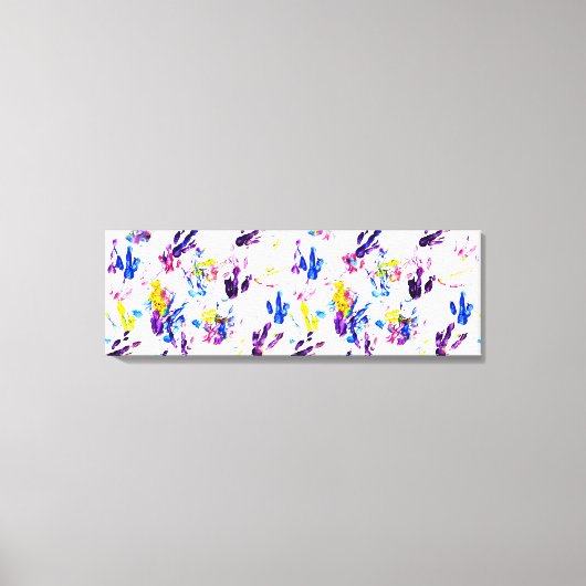 ペンギン足跡 キャンバスプリント (正面)