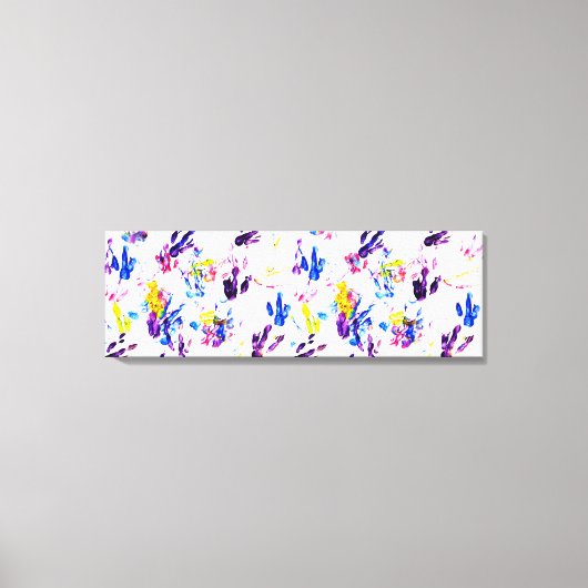 ペンギン足跡 キャンバスプリント (正面)