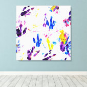 ペンギン足跡 キャンバスプリント (インサイチュ (ウッドフロア))