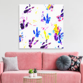 ペンギン足跡 キャンバスプリント (インサイチュ (リビング))