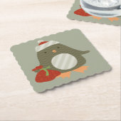 ペンギン軸受ギフト ペーパーコースター (アングル)