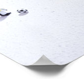 ペンギン遊のサッカー ポスター (角)