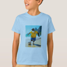 ペンギン遊のサッカーtシャツ