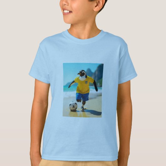 ペンギン遊のサッカーtシャツ tシャツ (正面)