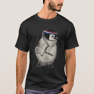 ペンギン遊のテニス1970Sスタイルのヘッドバンド木 Tシャツ