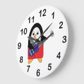 ペンギン遊のバスベース ラージ壁時計 (傾斜)