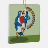 ペンギン遊のピンポン セラミックオーナメント (右)