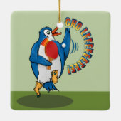 ペンギン遊のピンポン セラミックオーナメント (裏面)