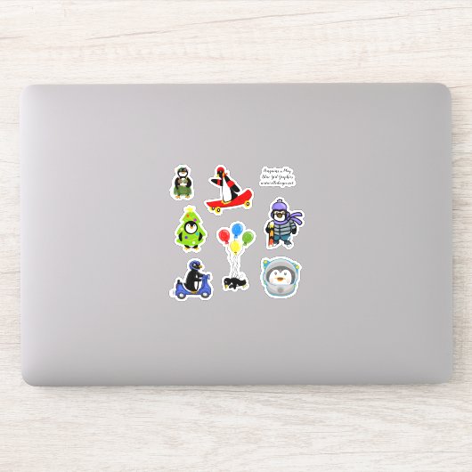 ペンギン遊カスタムのビニール貼りシール シール (コンピューター)