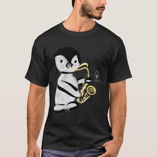 ペンギン遊サクソフォン Tシャツ (正面)