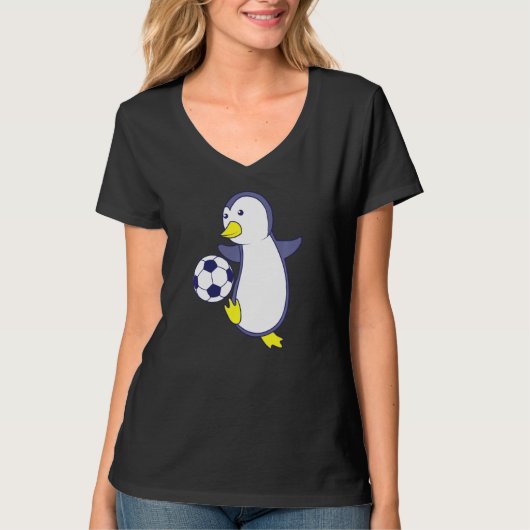 ペンギン遊サッカー Tシャツ (正面)
