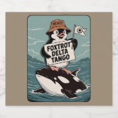 ペンギン運動ヴィンテージ抗議に抵抗する ビールラベル (シングルラベル)