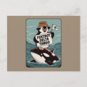 ペンギン運動ヴィンテージ抗議に抵抗する ポストカード (正面)