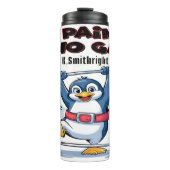 ペンギン重さを持ち上げる痛みなし タンブラー (正面)